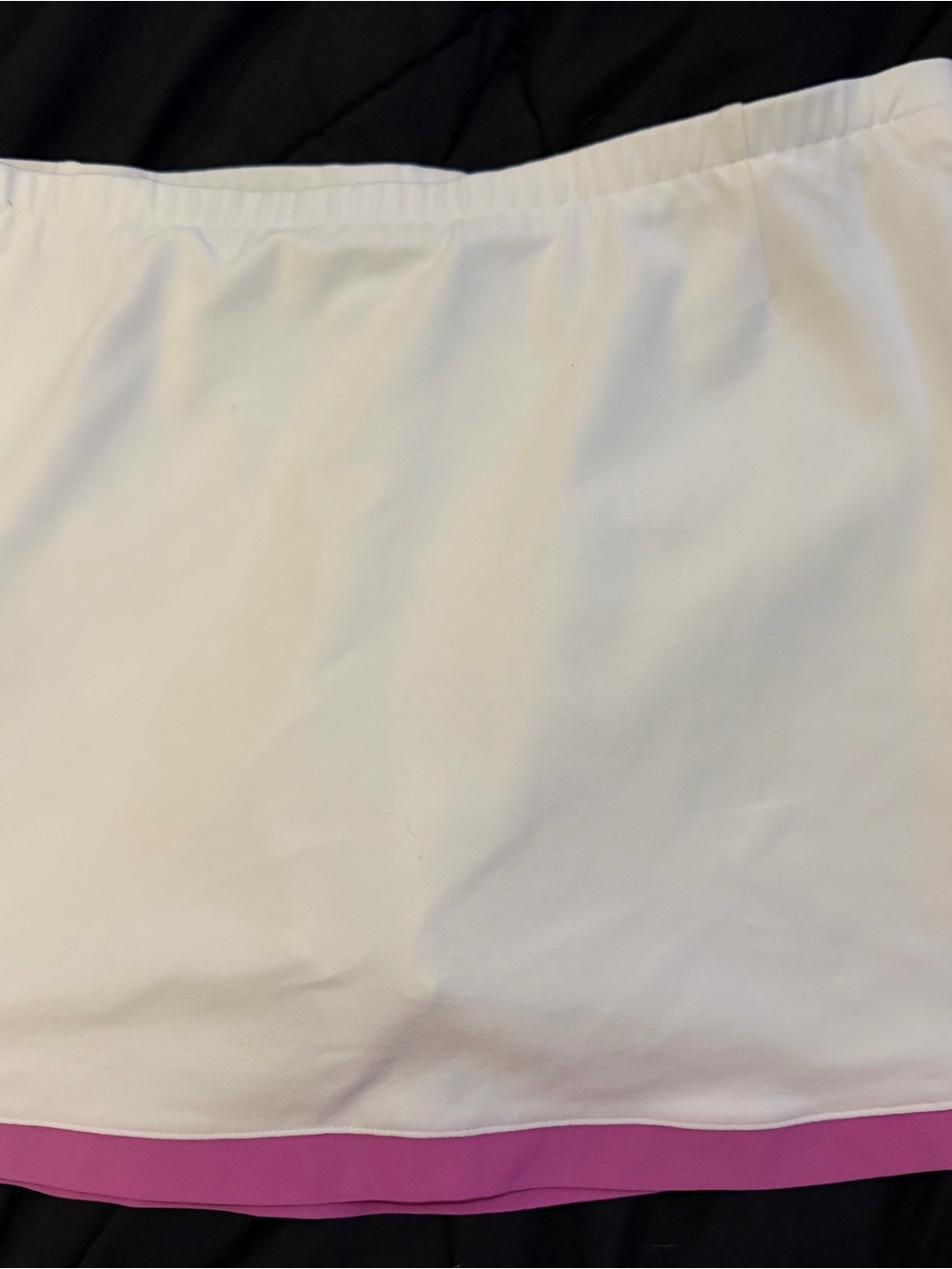 Women’s Nike White Athletic Skort with Pink Trim